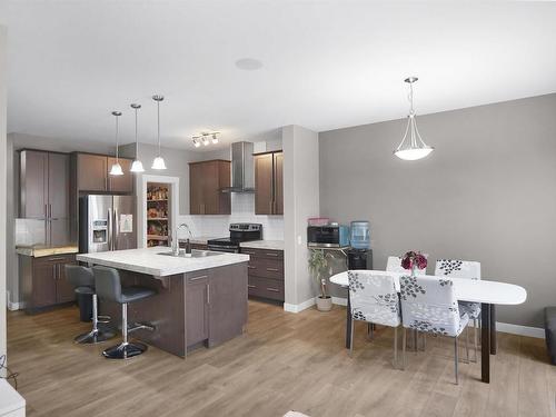 16726 64 Street, Edmonton, AB - Indoor Photo Showing Kitchen With Upgraded Kitchen