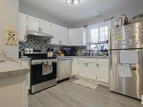 11540 83 Street, Edmonton, AB - Indoor Photo Showing Kitchen With Double Sink