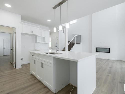 7135 177 Avenue, Edmonton, AB - Indoor Photo Showing Kitchen With Double Sink