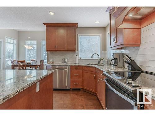 805 Proctor Wynd, Edmonton, AB - Indoor Photo Showing Kitchen With Double Sink