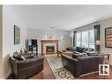 805 Proctor Wynd, Edmonton, AB  - Indoor Photo Showing Living Room With Fireplace 