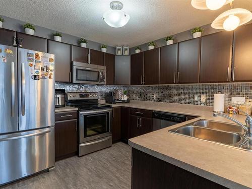 3 2005 70 Street, Edmonton, AB - Indoor Photo Showing Kitchen With Stainless Steel Kitchen With Double Sink