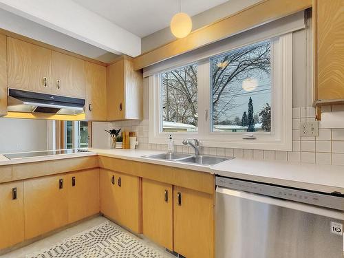 5719 114A Street, Edmonton, AB - Indoor Photo Showing Kitchen With Double Sink