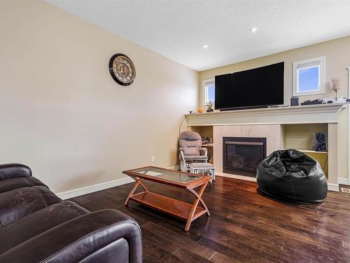 2304 Casey Crescent, Edmonton, AB - Indoor Photo Showing Living Room With Fireplace