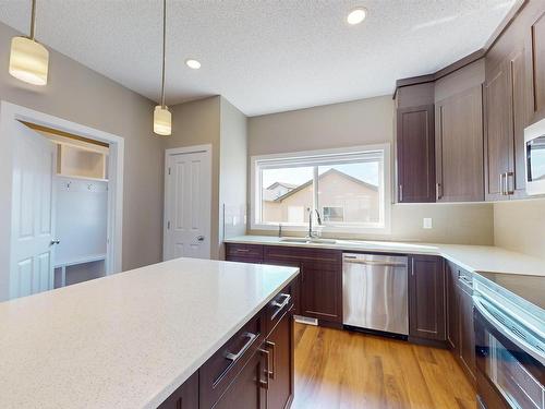 3704 2 St, Edmonton, AB - Indoor Photo Showing Kitchen With Stainless Steel Kitchen