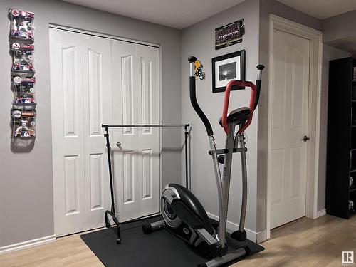 66 Grosvenor Boulevard, St. Albert, AB - Indoor Photo Showing Gym Room