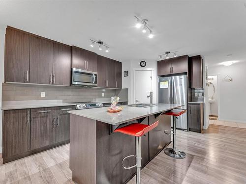 4403 5 Street, Edmonton, AB - Indoor Photo Showing Kitchen With Double Sink With Upgraded Kitchen