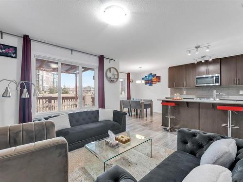 4403 5 Street, Edmonton, AB - Indoor Photo Showing Living Room