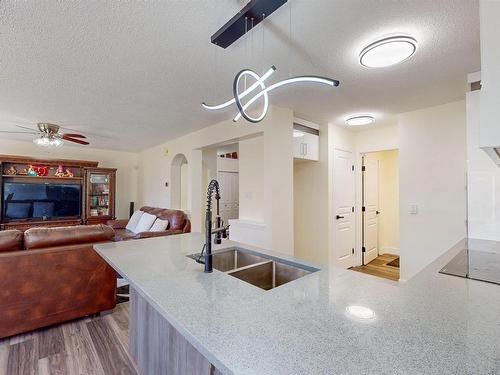 503 89 St, Edmonton, AB - Indoor Photo Showing Kitchen With Double Sink