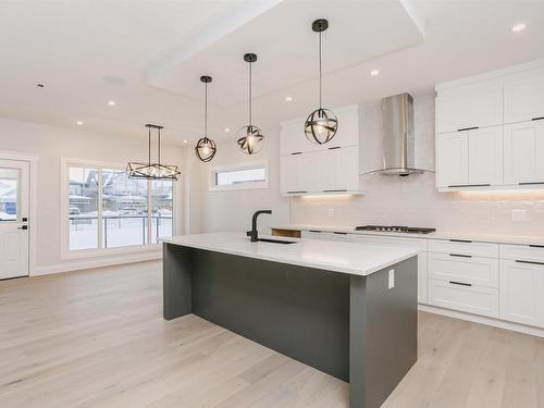 202 Edgewater Circle, Leduc, AB - Indoor Photo Showing Kitchen With Upgraded Kitchen