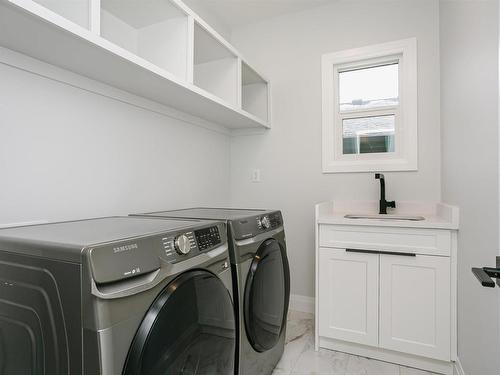 202 Edgewater Circle, Leduc, AB - Indoor Photo Showing Laundry Room