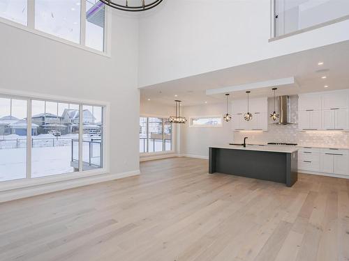 202 Edgewater Circle, Leduc, AB - Indoor Photo Showing Kitchen