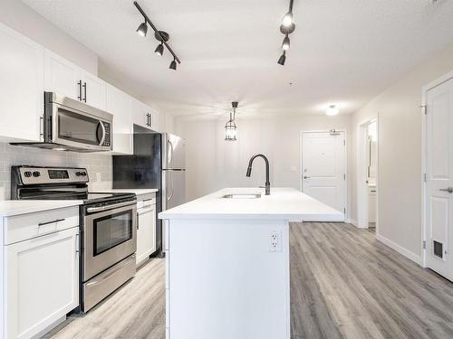 315 105 Ambleside Drive, Edmonton, AB - Indoor Photo Showing Kitchen With Stainless Steel Kitchen With Upgraded Kitchen