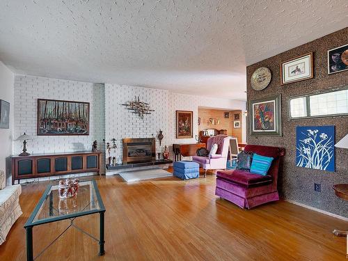 10635 59 Street, Edmonton, AB - Indoor Photo Showing Living Room With Fireplace