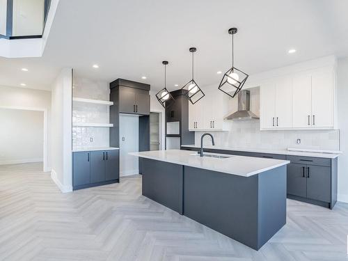 8616 181 Avenue, Edmonton, AB - Indoor Photo Showing Kitchen With Upgraded Kitchen