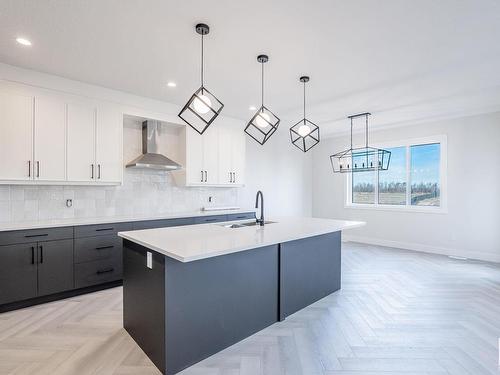 8616 181 Avenue, Edmonton, AB - Indoor Photo Showing Kitchen With Upgraded Kitchen