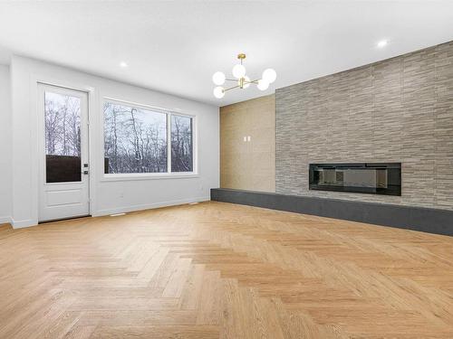 244 166 Avenue, Edmonton, AB - Indoor Photo Showing Other Room With Fireplace