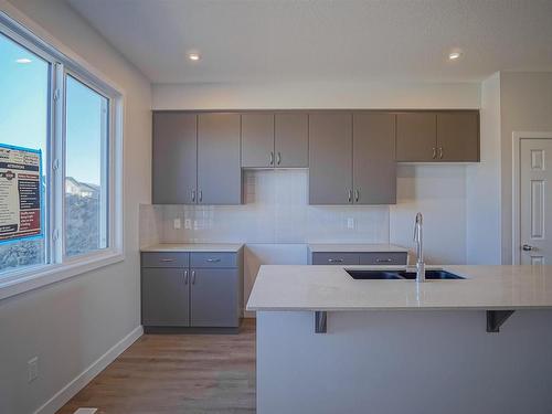 21 Westpark Drive, Fort Saskatchewan, AB - Indoor Photo Showing Kitchen With Double Sink