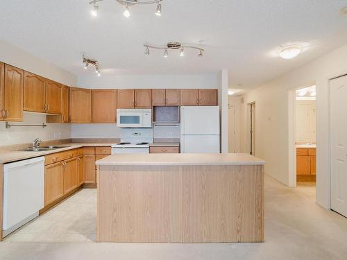 209 10311 111 Street, Edmonton, AB - Indoor Photo Showing Kitchen With Double Sink