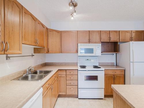 209 10311 111 Street, Edmonton, AB - Indoor Photo Showing Kitchen With Double Sink