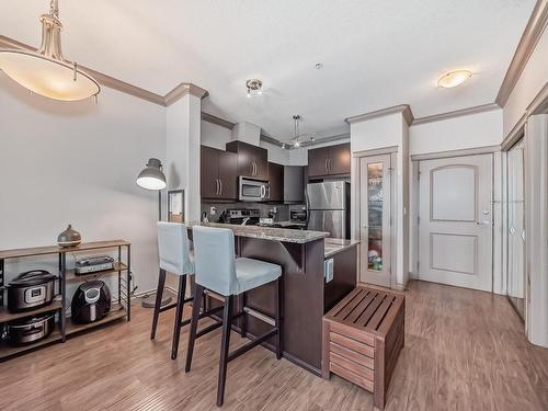 344 10121 80 Avenue, Edmonton, AB - Indoor Photo Showing Kitchen With Upgraded Kitchen