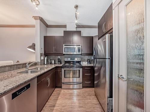 344 10121 80 Avenue, Edmonton, AB - Indoor Photo Showing Kitchen With Double Sink