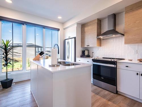 439 39 Street, Edmonton, AB - Indoor Photo Showing Kitchen With Double Sink