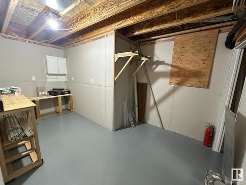 26 Willowdale Place, Stony Plain, AB - Indoor Photo Showing Basement