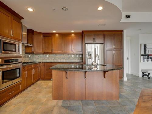 503 10035 Saskatchewan Drive, Edmonton, AB - Indoor Photo Showing Kitchen With Stainless Steel Kitchen