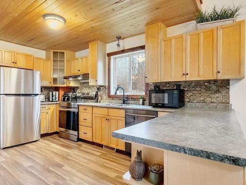 102-53513 Rge Road 35, Rural Lac Ste. Anne County, AB - Indoor Photo Showing Kitchen With Double Sink