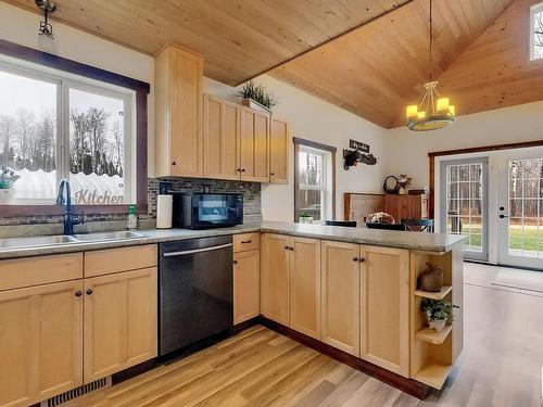 102 53513 Rge Road 35, Rural Lac Ste. Anne County, AB - Indoor Photo Showing Kitchen With Double Sink