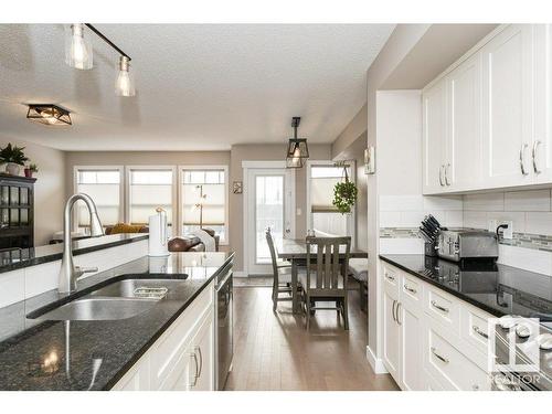 3047 Harvey Crescent, Edmonton, AB - Indoor Photo Showing Kitchen With Double Sink With Upgraded Kitchen