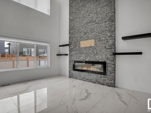 115 38 Street, Edmonton, AB - Indoor With Fireplace