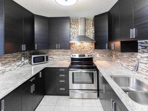 405 7951 96 Street, Edmonton, AB - Indoor Photo Showing Kitchen With Double Sink With Upgraded Kitchen