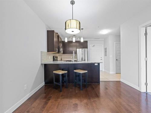 410 5151 Windermere Bv, Edmonton, AB - Indoor Photo Showing Kitchen With Upgraded Kitchen