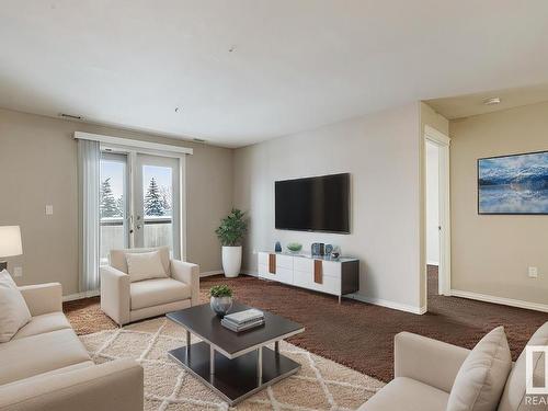 222 300 Spruce Ridge Road, Spruce Grove, AB - Indoor Photo Showing Living Room