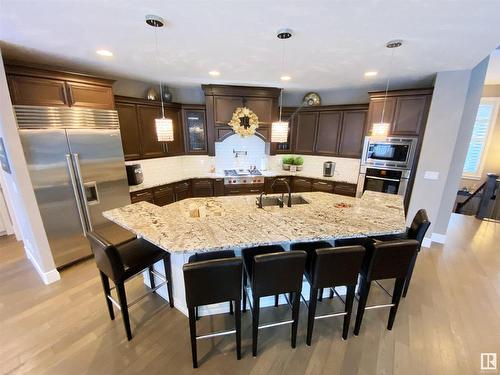 2 53120 Rge Road 15, Rural Parkland County, AB - Indoor Photo Showing Kitchen With Upgraded Kitchen