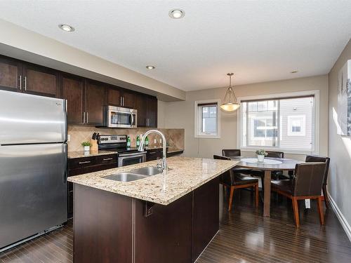 5421 3 Avenue, Edmonton, AB - Indoor Photo Showing Kitchen With Stainless Steel Kitchen With Double Sink With Upgraded Kitchen