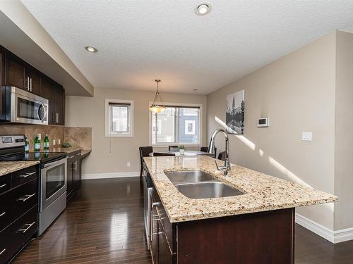 5421 3 Avenue, Edmonton, AB - Indoor Photo Showing Kitchen With Double Sink With Upgraded Kitchen