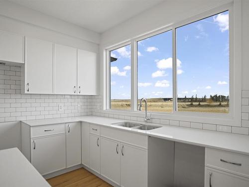 270 Sunland Way, Sherwood Park, AB - Indoor Photo Showing Kitchen With Double Sink