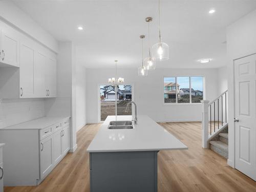 286 Sunland Way, Sherwood Park, AB - Indoor Photo Showing Kitchen With Double Sink With Upgraded Kitchen