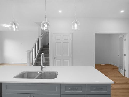 286 Sunland Way, Sherwood Park, AB - Indoor Photo Showing Kitchen With Double Sink