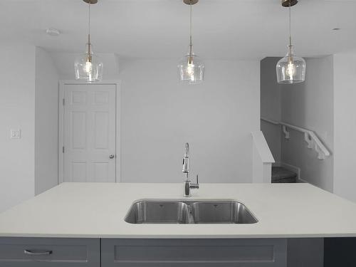 279 Sunland Way, Sherwood Park, AB - Indoor Photo Showing Kitchen With Double Sink