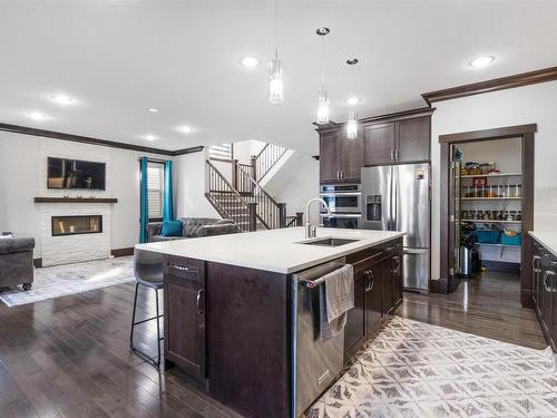 3223 Allan Way, Edmonton, AB - Indoor Photo Showing Kitchen With Upgraded Kitchen