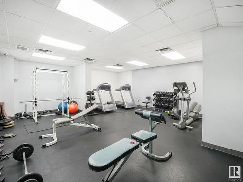 2008 10180 104 Street, Edmonton, AB - Indoor Photo Showing Gym Room