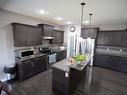 711 57 Street Sw, Edmonton, AB  - Indoor Photo Showing Kitchen With Stainless Steel Kitchen With Double Sink With Upgraded Kitchen 