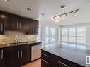 1403 10046 117 Street, Edmonton, AB  - Indoor Photo Showing Kitchen With Double Sink 