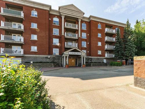 202 20 St Joseph Street, St. Albert, AB - Outdoor With Balcony With Facade