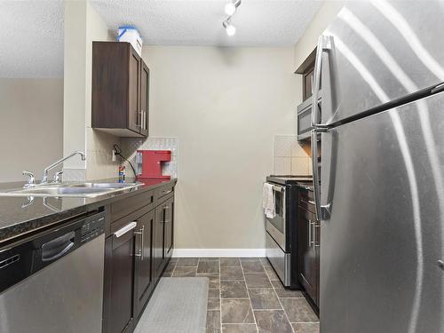 125 5816 Mullen Place, Edmonton, AB - Indoor Photo Showing Kitchen With Stainless Steel Kitchen With Double Sink