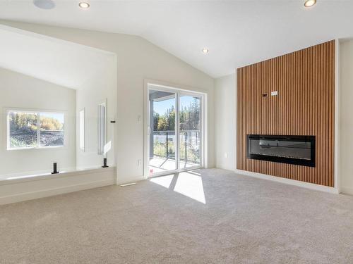 97 Eldridge Point(E), St. Albert, AB - Indoor With Fireplace